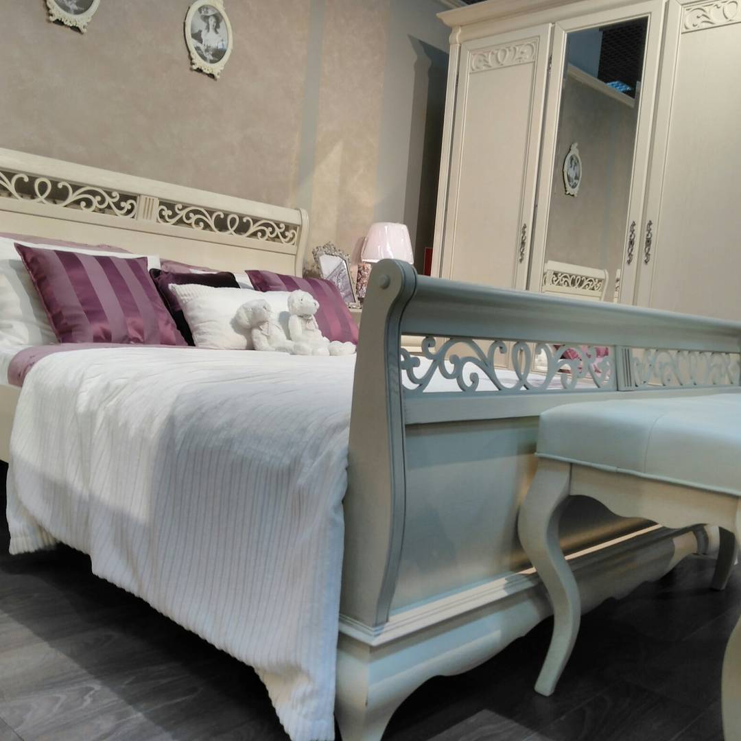 Кровать двуспальная "Оскар" ММ 216-02/16 (б/м, б/к) (1600х2000) №0