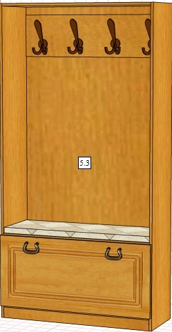 Шкаф Вилия 5.3 ВМ 1135