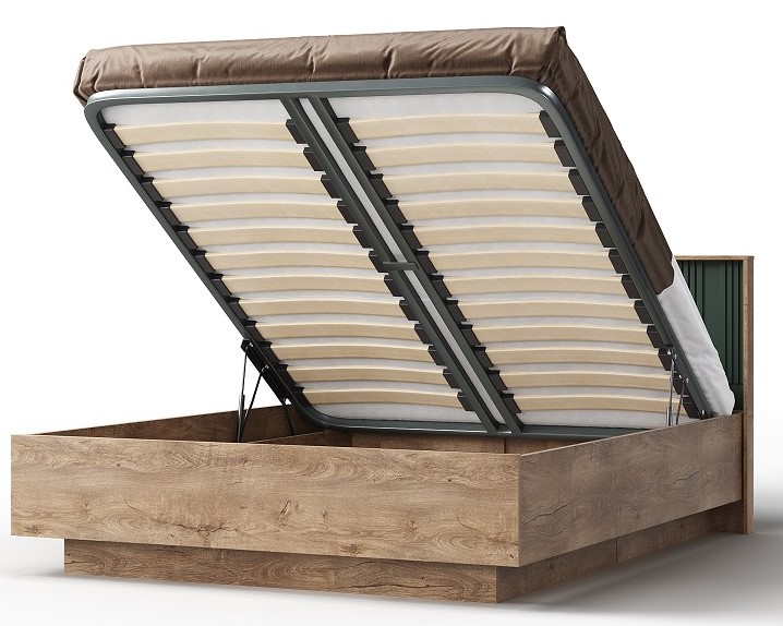 Кровать двуспальная "1800 Герта PМ" КМК 0979.34 с подъемным механизмом №0