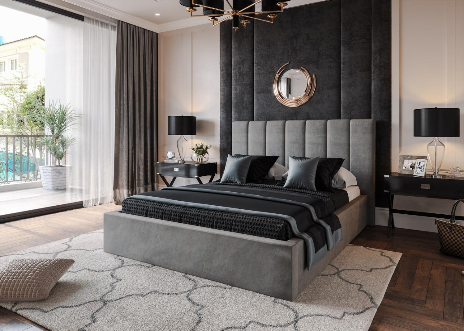 Кровать двуспальная "1600-02 Наоми" КМК 0882