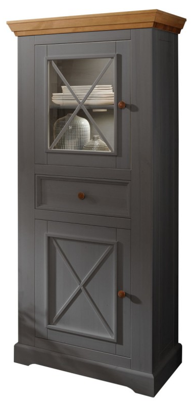 Шкаф для посуды низкий "Форест Графит" 2 двери 1 ящик