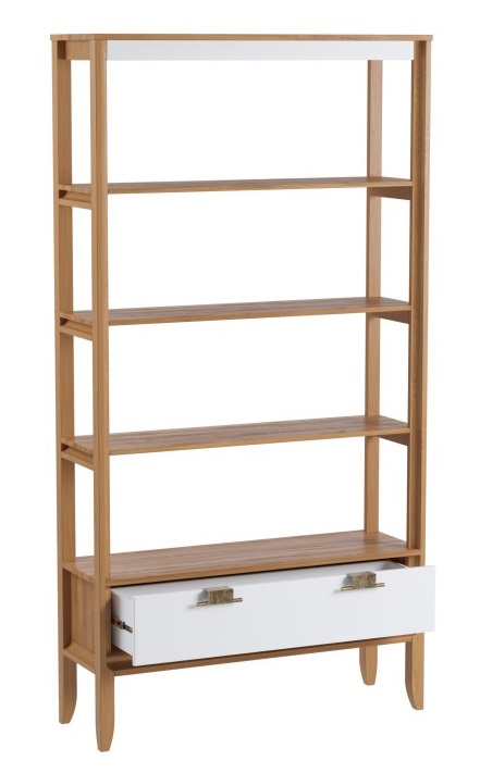 Стеллаж "Бридж" сквозной широкий с 1-м ящиком №2