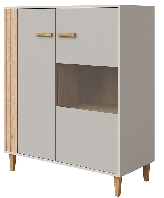 Шкаф с витриной «2Д Каен» КМК 0991.5