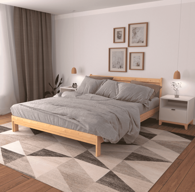 Кровать двуспальная Ф-156.01 с настилом(1600) №4