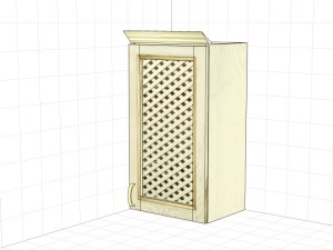 Шкаф настенный "Злата" ЗТ 2640/МР, ЗТ 2640/МР-01