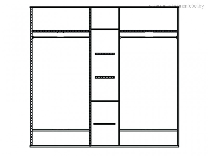 Шкаф пятидверный "Лика" ММ 137-01/05 №2