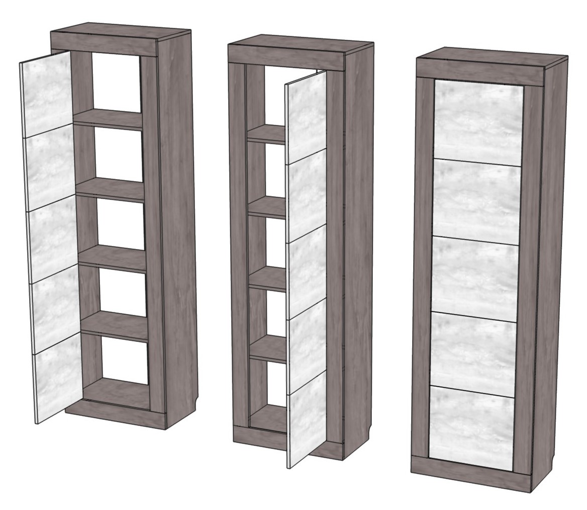 Шкаф однодверный 1Д "Лондон" КМК 0467.8 №1