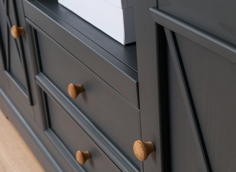 Комод "Форест Графит" 2 двери 2 ящика №2