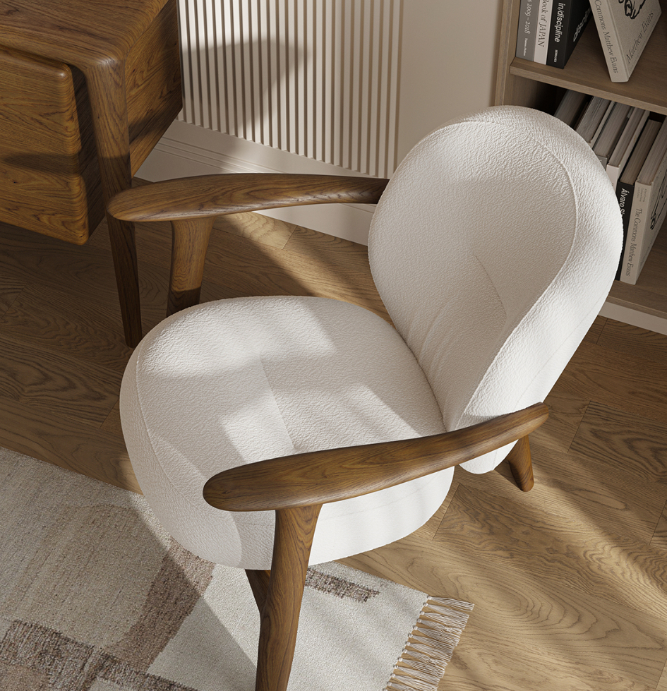 Кресло «Триада» с мягкими элементами из ткани №4