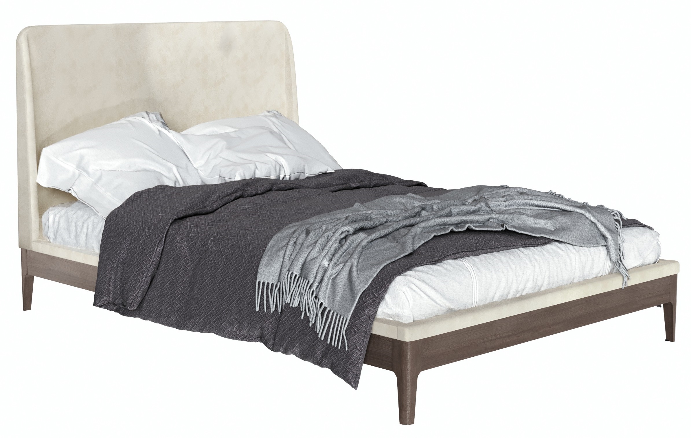 Кровать двуспальная "Enzo" ВМФ-2705 (без основания, Avelina 9534) 1600