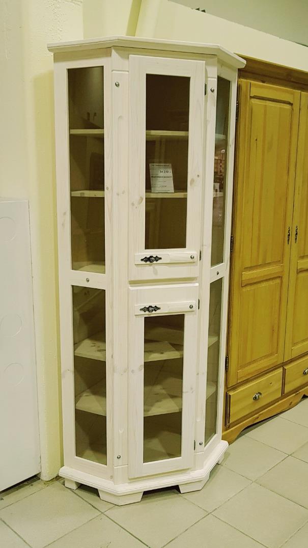 Витрина угловая "Хлоя" 02 со стеклом