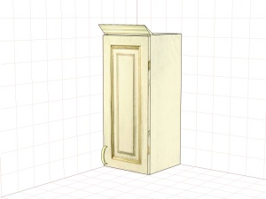 Шкаф настенный "Злата" ЗТ 2630/М, ЗТ 2630/М-01