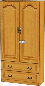 Шкаф Вилия 4.1М (4.1ГМ) ВМ 0535/М