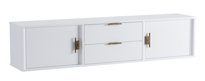 Тумба ТВ "Бридж" подвесная 2 двери 2 ящика (полка навесная 22) №3