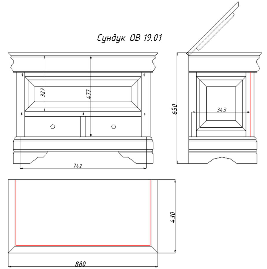 Сундук "Луи Филипп" МО 19.01 №0