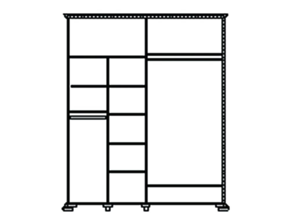 Шкаф-купе для одежды "Лика" ММ-137-01/02РБ-1 №2