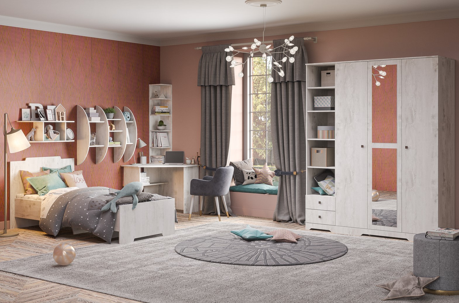 Шкаф для одежды "Атланта 3Д" КМК 0741.7 №0