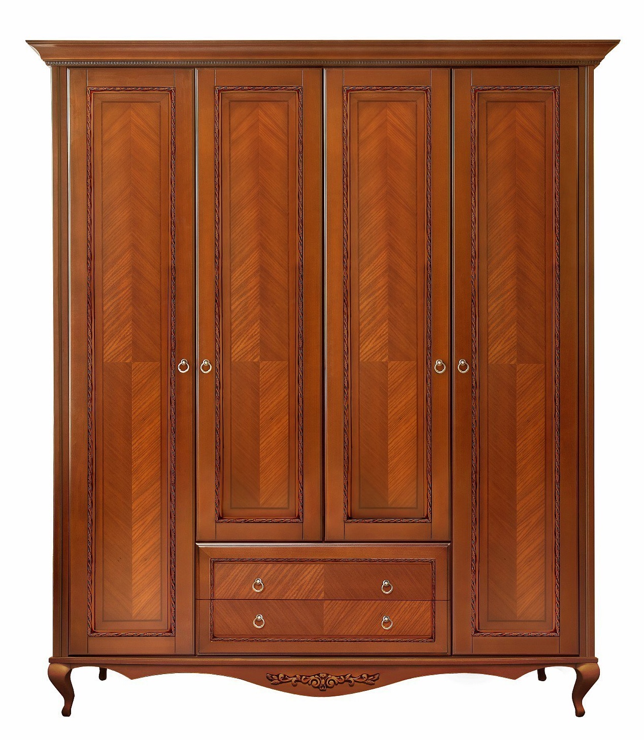 Шкаф четырехдверный "Неаполь" T-454 Д №4