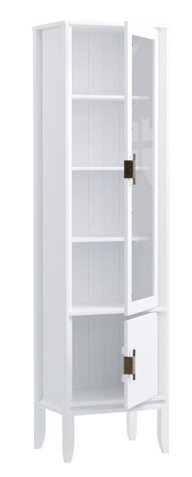 Шкаф для посуды "Бридж" узкий с 1ой стеклянной дверью и 1-ой глухой дверью №5