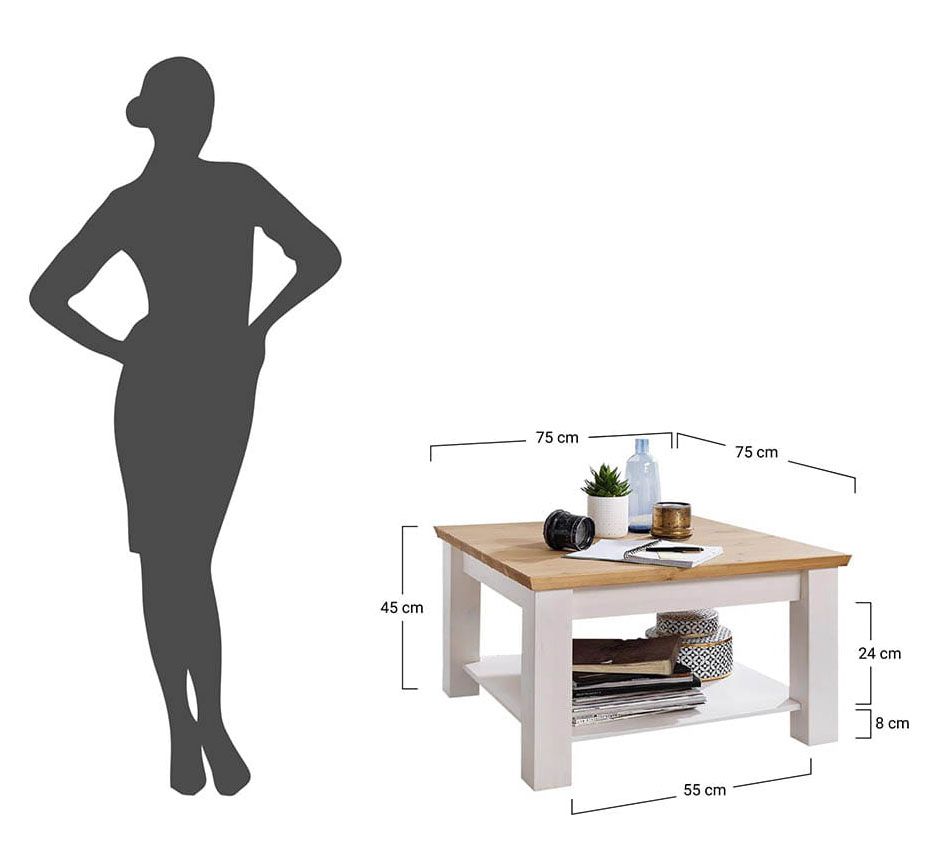 Стол журнальный "Форест Графит" малый №4