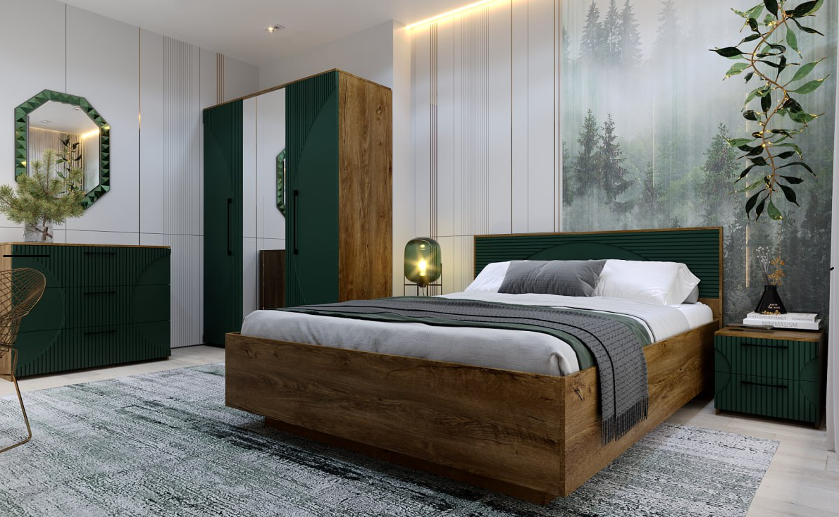 Кровать двуспальная "1800 Монтале РМ" КМК 0966.26 с подъемным механизмом №0