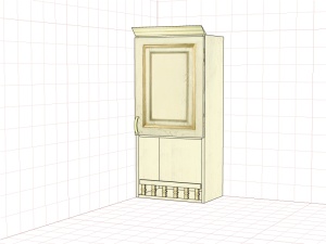 Шкаф настенный "Злата" ЗТ 2745(01)