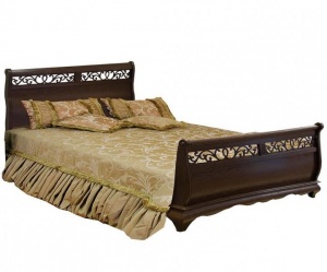 Кровать двуспальная "Оскар" ММ 216-02/16 (б/м, б/к) (1600х2000)