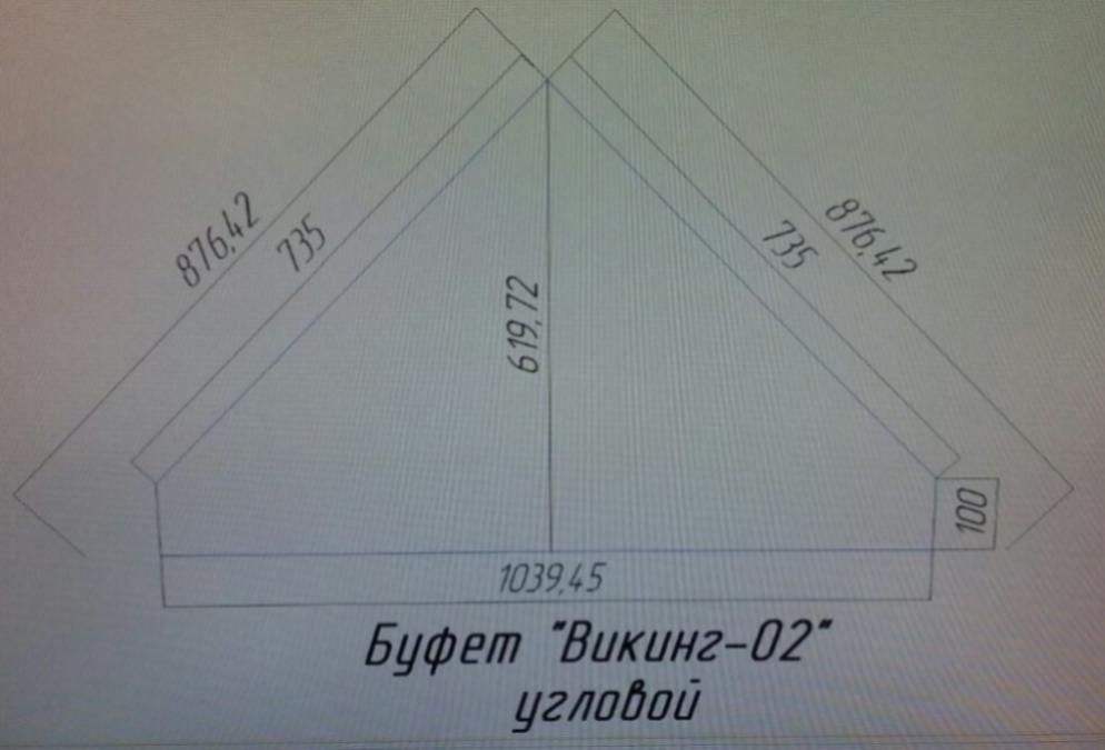 Буфет "Викинг 02" (угловой) №4