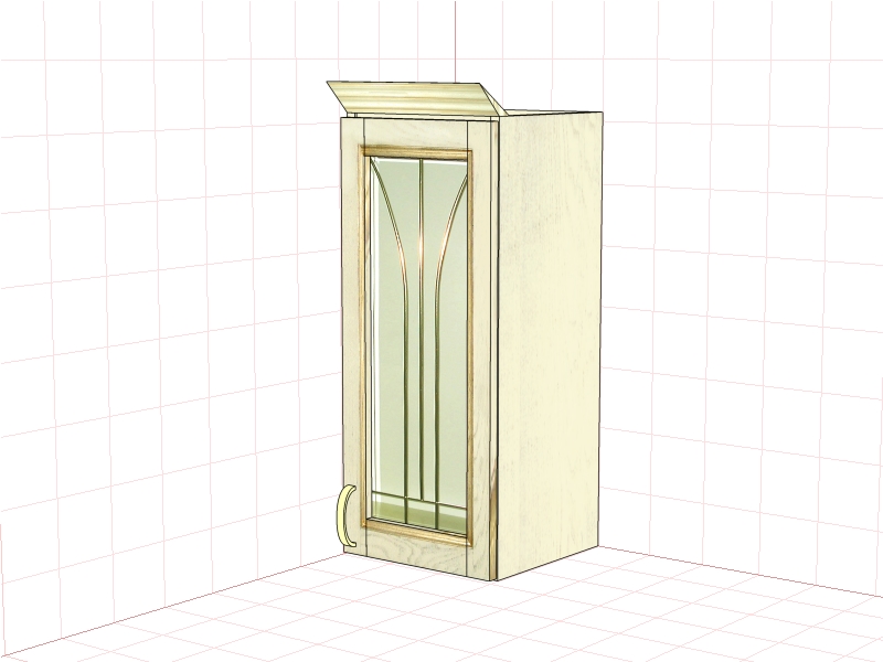 Шкаф настенный "Злата" ЗТ 2930/МВ, ЗТ 2930/МВ-01