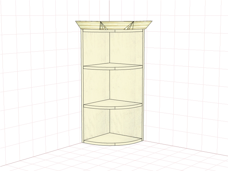 Шкаф настенный "Злата" ЗТ 3928М (01)