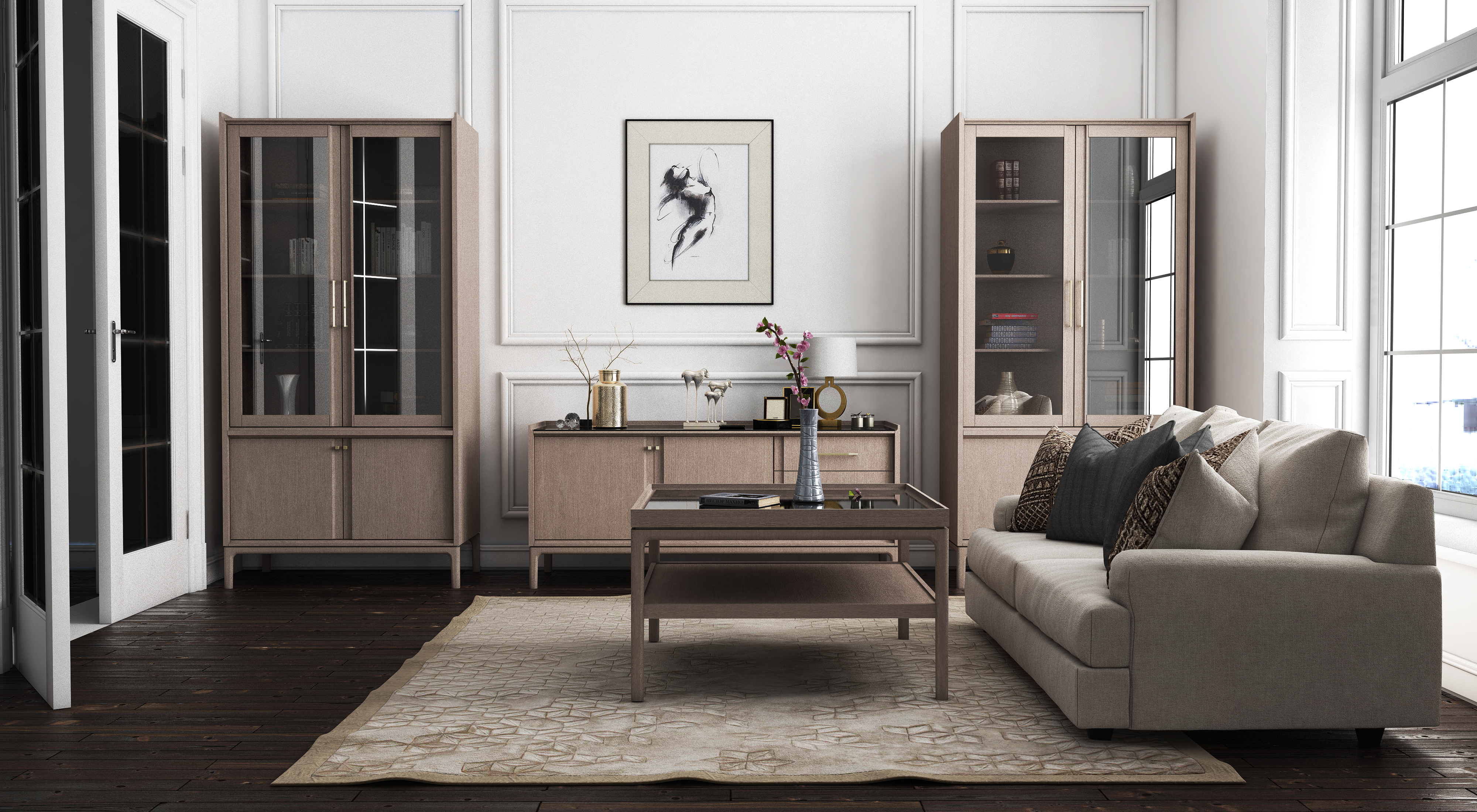 Тумба "Брюгге" B3D2 (без стекла) ВМФ-1683 №10