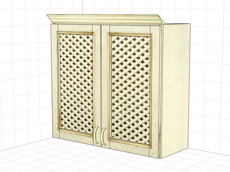 Шкаф настенный "Злата" ЗТ 3080/МР