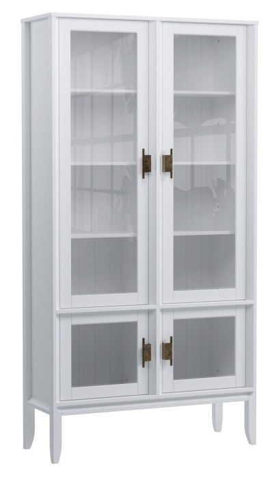 Шкаф для посуды "Бридж" широкий с 4-мя стеклянными дверями №3