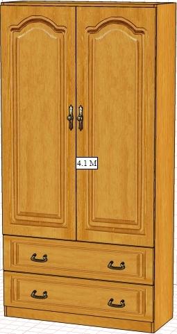 Шкаф Вилия 4.1М (4.1ГМ) ВМ 0535/М
