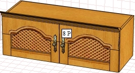 Секция антресольная 8Р (8ГР) ВМ 3335/Р