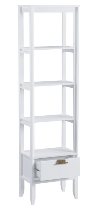 Стеллаж "Бридж" сквозной узкий с 1-м ящиком (01) №4