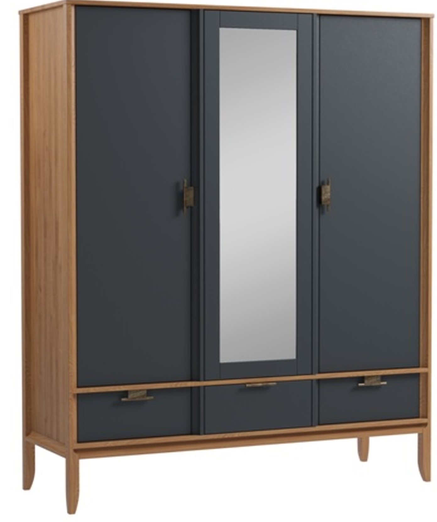 Шкаф 3-х дверный "Бридж" с зеркалом