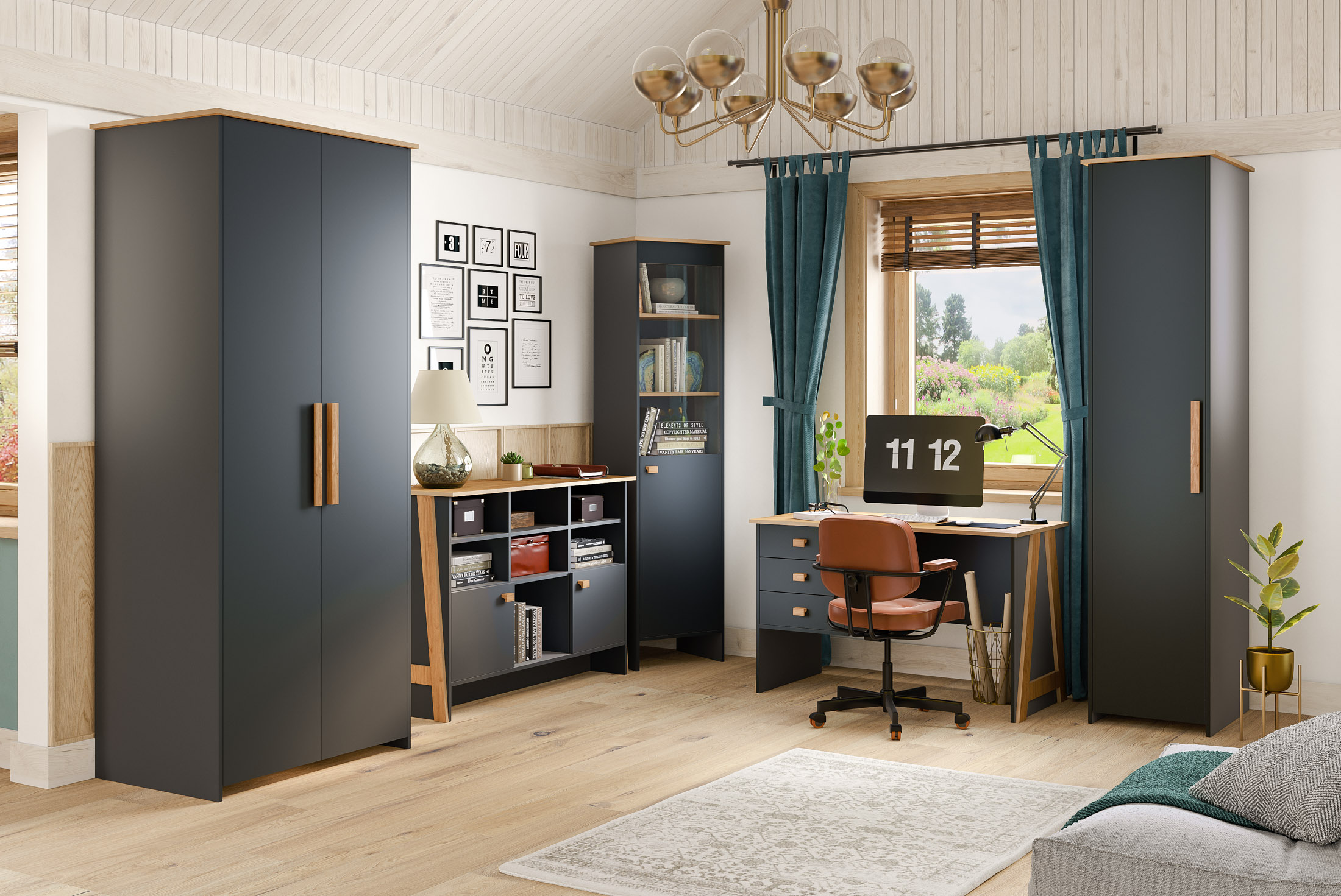 Шкаф однодверный "Скандинавия" КМК 0905.5 №1