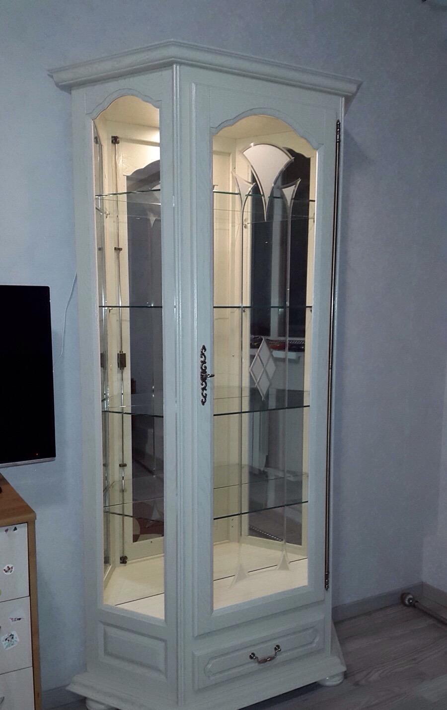 Витрина угловая "Давиль" ММ 126-50П ст.декор №1