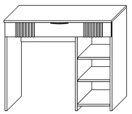 Стол туалетный "Харди" КМК 0965.32 №1