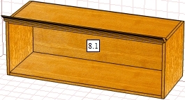 Секция антресольная Вилия 8.1 МВ 3935