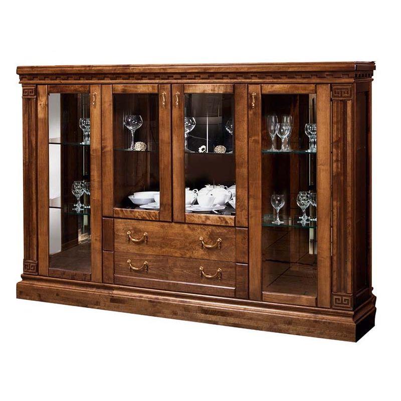 Тумба "Ривьера" ГМ 5851 с витриной и ящиками