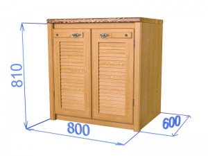 Шкаф-стол с двумя дверцами на 800 "Хлоя КХ 01"