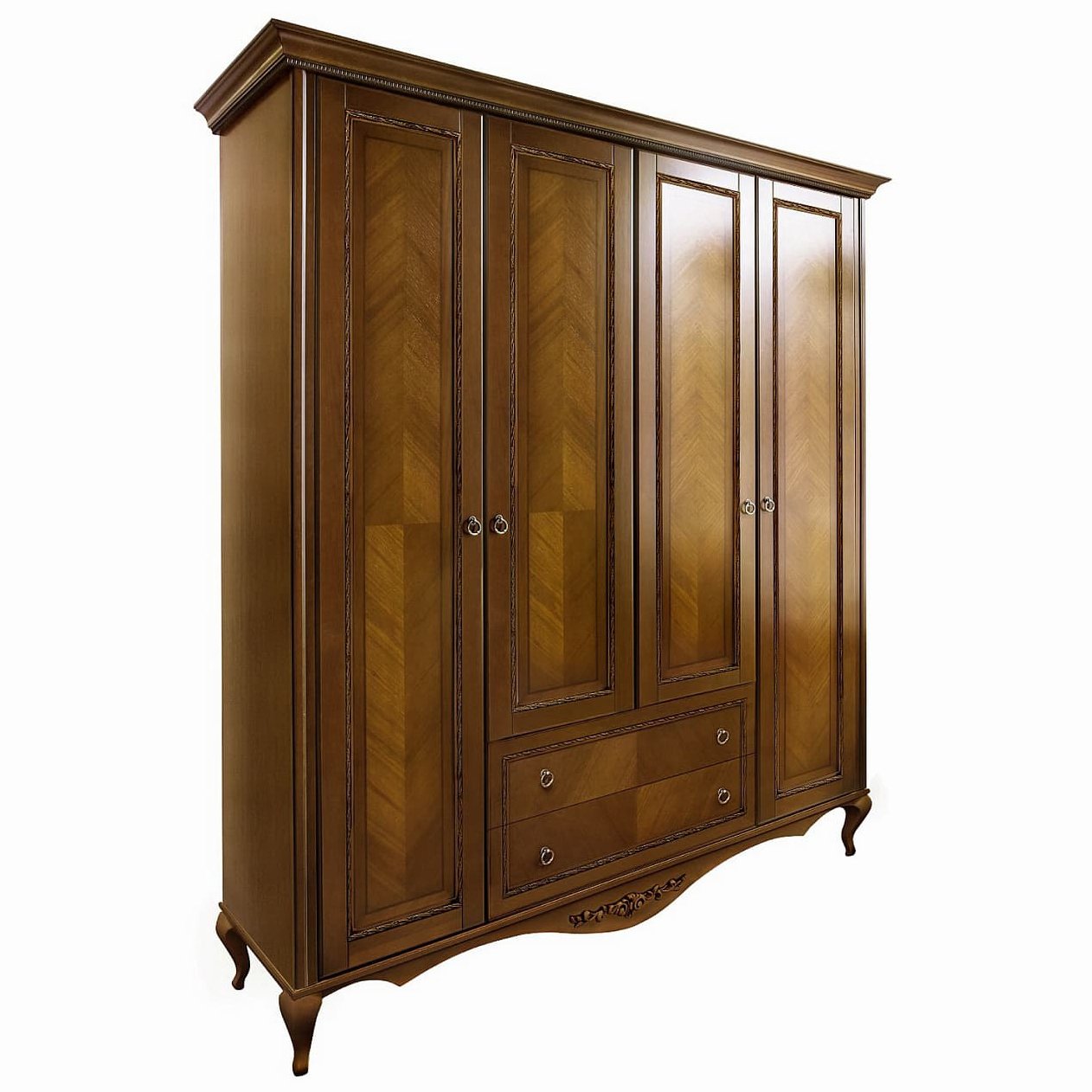 Шкаф четырехдверный "Неаполь" T-454 Д