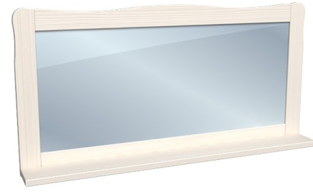 Зеркало настенное с полкой "Лебо"