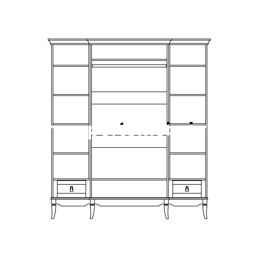 Шкаф четырехдверный "Тельма" ГМ 6554-10 №2