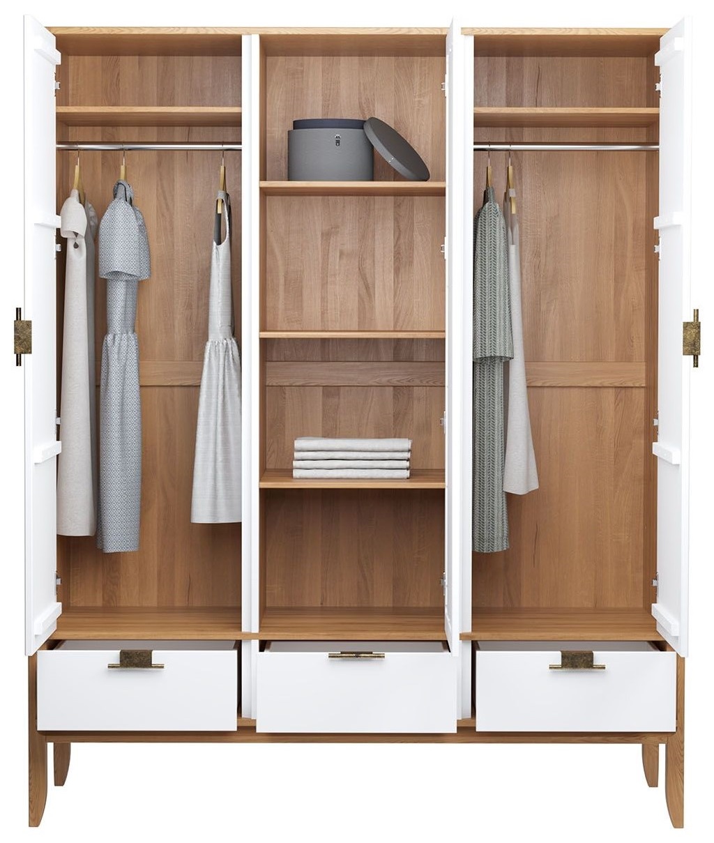 Шкаф 3-х дверный "Бридж" с зеркалом №3