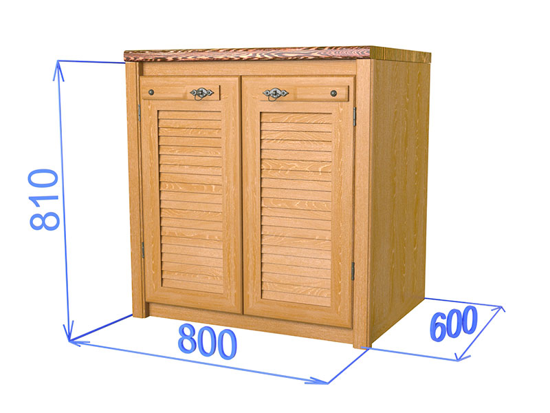 Шкаф-стол с двумя дверцами на 800 "Хлоя КХ 01"