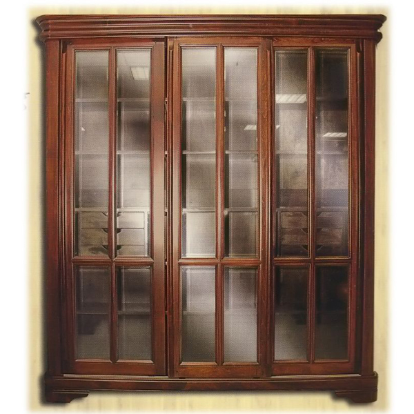 Шкаф-купе для книг трехдверный «Луи Филипп» МО 26.01 №0