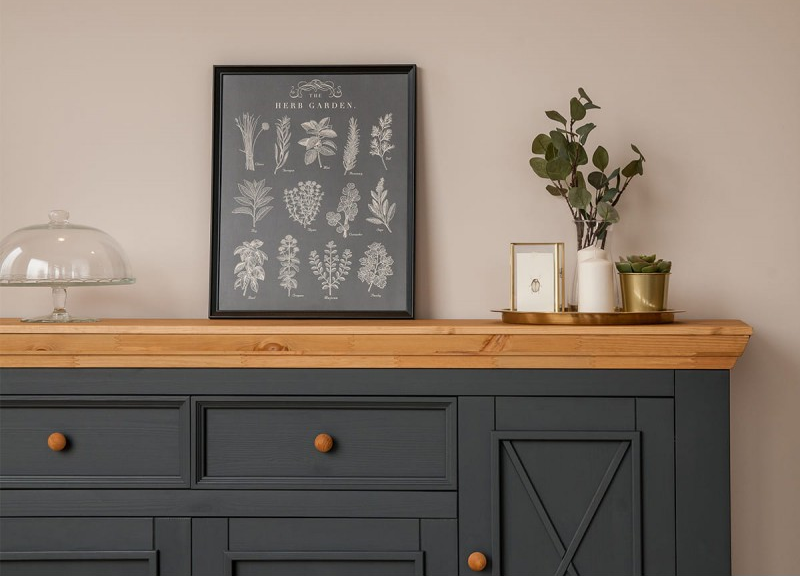 Комод "Форест Графит" 4 двери 2 ящика №1